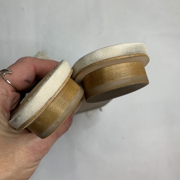 Splendid Cream Fringe Baldwyn Slide Flat Boho Sandals S-100 Size 9 - Picture 7 of 10